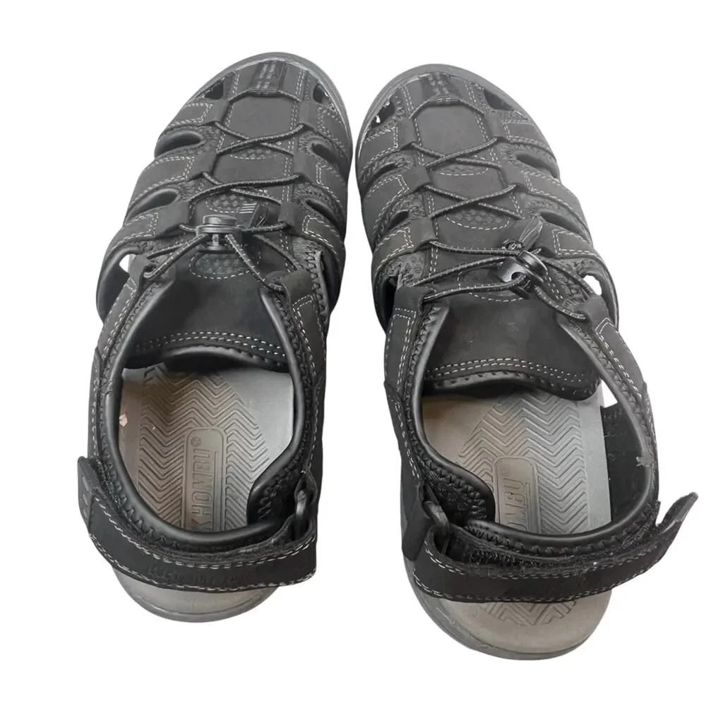 Khombu Mens Travis Black Sandals Size 10 Active Outdoor Hiking Gorpcore Granola